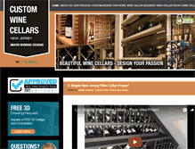 Tablet Screenshot of customwinecellarsnewjersey.com